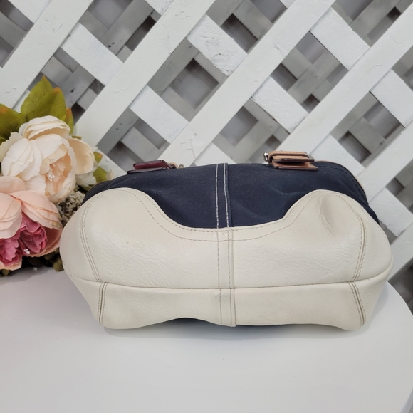 Vintage Coach Mini Soho Canvas and Leather Tote - Picture 5 of 14